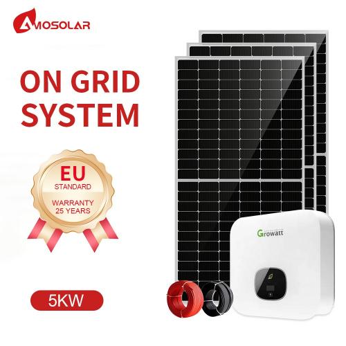 5000W 6000W 8000W On Grid Solar System