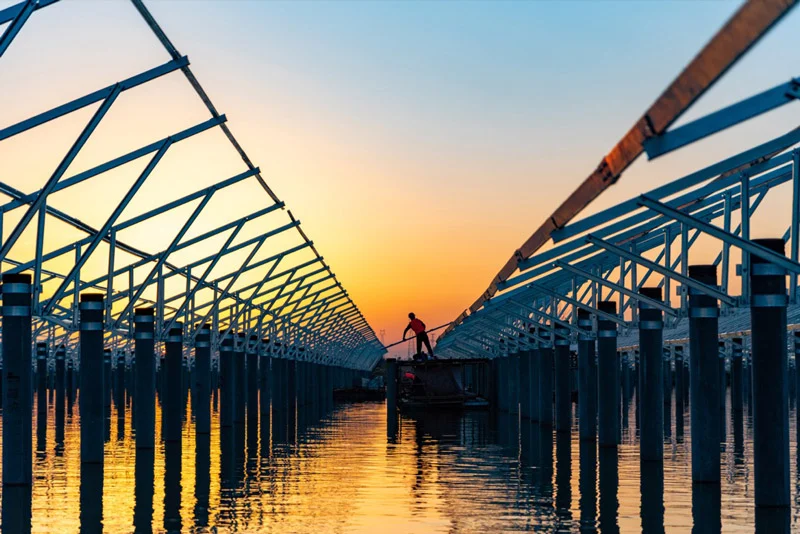 China Anhui 100MW Floating PV Station Solar System Project3